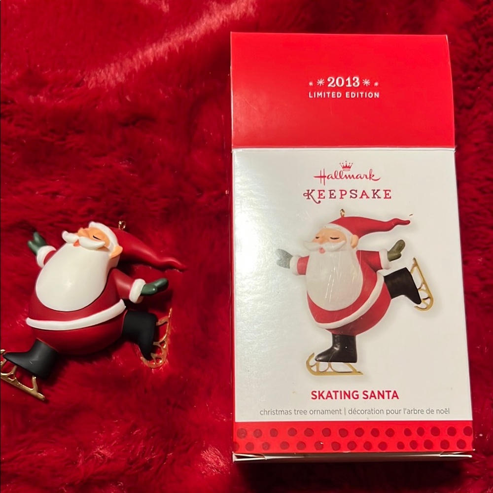 Hallmark Keepsake Skating Santa Ornament